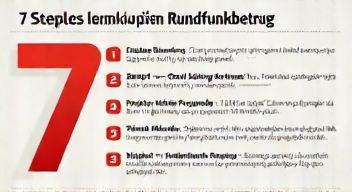 Das sind die Top 7 Schritte beim Rundfunkbeitrag