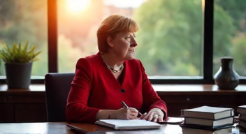 Ich bin Angela Merkel (Politikerin, 69 Jahre) und reflektiere über Vertrauen in der Politik (9/10)