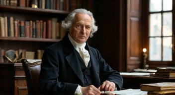 Ich bin Immanuel Kant, Philosoph, 1724-1804, und erörtere die Ethik der Kostenverantwortung (5/10)